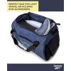 imageReebok Duffle Bag  Carry On Gym Bag for Workout and Travel Duffel Bags  Small Size Overnight Bags for Women and Men Size Small Aleph BlueAleph Blue