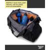imageReebok Duffle Bag  Carry On Gym Bag for Workout and Travel Duffel Bags  Small Size Overnight Bags for Women and Men Size Small Aleph BlueAleph Grey