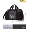 imageReebok Duffle Bag  Carry On Gym Bag for Workout and Travel Duffel Bags  Small Size Overnight Bags for Women and Men Size Small Aleph BlueAleph Grey