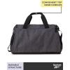 imageReebok Duffle Bag  Carry On Gym Bag for Workout and Travel Duffel Bags  Small Size Overnight Bags for Women and Men Size Small Aleph BlueAleph Grey
