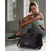 imageReebok Duffle Bag  Carry On Gym Bag for Workout and Travel Duffel Bags  Small Size Overnight Bags for Women and Men Size Small Aleph BlueWarrior II Black with Grey Logo