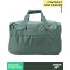imageReebok Duffle Bag  Carry On Gym Bag for Workout and Travel Duffel Bags  Small Size Overnight Bags for Women and Men Size Small Aleph BlueWarrior II Green