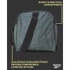 imageReebok Duffle Bag  Carry On Gym Bag for Workout and Travel Duffel Bags  Small Size Overnight Bags for Women and Men Size Small Aleph BlueWarrior II Light Grey