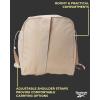 imageReebok Duffle Bag  Carry On Gym Bag for Workout and Travel Duffel Bags  Small Size Overnight Bags for Women and Men Size Small Aleph BlueWarrior II Light Brown