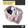 imageReebok Duffle Bag  Carry On Gym Bag for Workout and Travel Duffel Bags  Small Size Overnight Bags for Women and Men Size Small Aleph BlueWarrior II Lilac