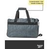 imageReebok Duffle Bag  Carry On Gym Bag for Workout and Travel Duffel Bags  Small Size Overnight Bags for Women and Men Size Small Aleph BlueWarrior II Light Grey