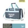 imageReebok Duffle Bag  Carry On Gym Bag for Workout and Travel Duffel Bags  Small Size Overnight Bags for Women and Men Size Small Aleph BlueWarrior II Medium Grey