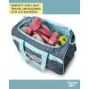 imageReebok Duffle Bag  Carry On Gym Bag for Workout and Travel Duffel Bags  Small Size Overnight Bags for Women and Men Size Small Aleph BlueWarrior II Medium Grey