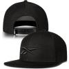 imageReebok Identity Vector Hat Adjustable Snapback Closure Flat Brim Heavyweight Acrylic CapIdentity Vector  BlackWhite