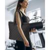imageReebok Womens Tote Bag  Lightweight Quilted Carry On Puffer Gym Bag for Women for Work Travel and Everyday UseQuilted Black Beatrice