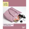 imageReebok Womens Tote Bag  Lightweight Quilted Carry On Puffer Gym Bag for Women for Work Travel and Everyday UseQuilted Lilac Beatrice