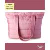 imageReebok Womens Tote Bag  Lightweight Quilted Carry On Puffer Gym Bag for Women for Work Travel and Everyday UseRose Beatrice