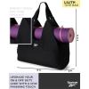 imageReebok Womens Tote Bag  Lightweight Quilted Carry On Puffer Gym Bag for Women for Work Travel and Everyday UseSolid Black Lilith