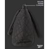 imageReebok Womens Tote Bag  Lightweight Quilted Carry On Puffer Tote Bag for Women for Gym Work Travel and Everyday UseQuilted Black Barbara