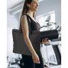 imageReebok Womens Tote Bag  Lightweight Quilted Carry On Puffer Tote Bag for Women for Gym Work Travel and Everyday UseQuilted Black Barbara