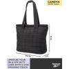 imageReebok Womens Tote Bag  Lightweight Quilted Carry On Puffer Tote Bag for Women for Gym Work Travel and Everyday UseQuilted Black Camryn