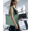 imageReebok Womens Tote Bag  Lightweight Quilted Carry On Puffer Tote Bag for Women for Gym Work Travel and Everyday UseQuilted Green Barbara
