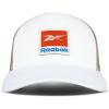 imageReebok Vintage Trucker Hat  White Snapback Closure Mesh Backpanels FivePanel Design