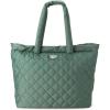 imageReebok Womens Tote Bag  Lightweight Quilted Carry On Puffer Tote Bag for Women for Gym Work Travel and Everyday UseQuilted Green Barbara