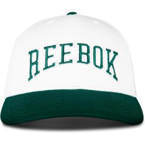 imageReebok Classic Hat  Snapback  Adjustable  Baseball Cap  Embroidered  Casual  Lifestyle  Athletic  Sports  RetroWhiteCollegiate Green