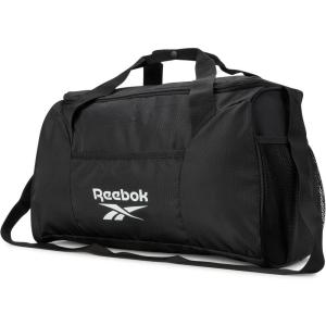imageReebok Duffle Bag  Carry On Gym Bag for Workout and Travel Duffel Bags  Small Size Overnight Bags for Women and Men Size Small Aleph BlueAleph Black
