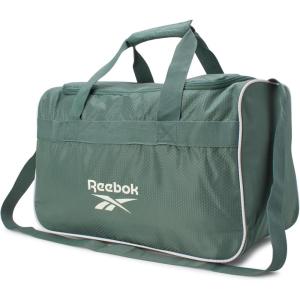 imageReebok Duffle Bag  Carry On Gym Bag for Workout and Travel Duffel Bags  Small Size Overnight Bags for Women and Men Size Small Aleph BlueWarrior II Green