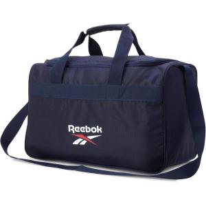 imageReebok Duffle Bag  Carry On Gym Bag for Workout and Travel Duffel Bags  Small Size Overnight Bags for Women and Men Size Small Aleph BlueWarrior II Navy