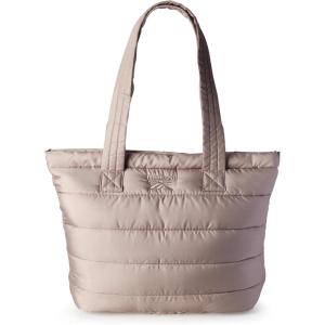 imageReebok Womens Tote Bag  Lightweight Quilted Carry On Puffer Gym Bag for Women for Work Travel and Everyday UseMocha Beatrice