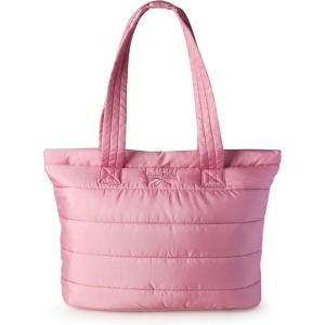 imageReebok Womens Tote Bag  Lightweight Quilted Carry On Puffer Gym Bag for Women for Work Travel and Everyday UseRose Beatrice