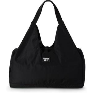 imageReebok Womens Tote Bag  Lightweight Quilted Carry On Puffer Gym Bag for Women for Work Travel and Everyday UseSolid Black Lilith