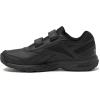 imageReebok Mens N Cushion Black Non Slip Work Hook and Loop Walking ShoesCold GreyBlack