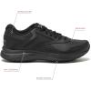 imageReebok Mens Walk Ultra 7 DMX Max Shoe Medium XWideBlackCold GreyCollegiate Royal