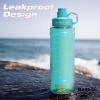 imageReebok Motivational Water Bottle  Leak Proof 67oz Sports Bottle  BPA Free TealTeal