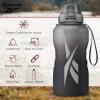 imageReebok Premium Plastic Sports Water Bottle BPA Free  Ideal for Camping Sports Gym and Outdoor Activities 64 oz GreenYellowGreenYellow