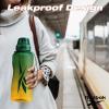 imageReebok Premium Plastic Sports Water Bottle BPA Free  Ideal for Camping Sports Gym and Outdoor Activities 64 oz GreenYellowGreenYellow