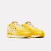 imageReebok UnisexChild Sonic Kids Classic Leather Step N Flash SneakerGoldWhiteGold