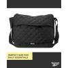 imageReebok Womens Crossbody Bag  Stylish Lightweight Nylon Quilted and NonQuilted Everyday Sling Bags for WomenQuilted Black Celine