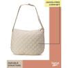 imageReebok Womens Crossbody Bag  Stylish Lightweight Nylon Quilted and NonQuilted Everyday Sling Bags for WomenQuilted Cream Celine