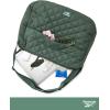 imageReebok Womens Crossbody Bag  Stylish Lightweight Nylon Quilted and NonQuilted Everyday Sling Bags for WomenQuilted Green Celine