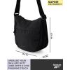 imageReebok Womens Crossbody Bag  Stylish Lightweight Nylon Quilted and NonQuilted Everyday Sling Bags for WomenReebok Black Logo Sophie