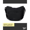 imageReebok Womens Crossbody Bag  Stylish Lightweight Nylon Quilted and NonQuilted Everyday Sling Bags for WomenReebok Black Logo Sophie