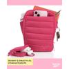 imageReebok Womens Crossbody Bags  Lightweight Sling Cell Phone Purse Quilted Small Crossbody Bags WomenHera Bright Pink