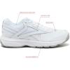 imageReebok Work N Cushion Non Slip Work Shoes for Men Black or White Safety SneakersCold GreyWhite