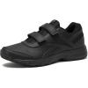 imageReebok Mens N Cushion Black Non Slip Work Hook and Loop Walking ShoesCold GreyBlack