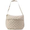 imageReebok Womens Crossbody Bag  Stylish Lightweight Nylon Quilted and NonQuilted Everyday Sling Bags for WomenQuilted Cream Celine