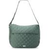 imageReebok Womens Crossbody Bag  Stylish Lightweight Nylon Quilted and NonQuilted Everyday Sling Bags for WomenQuilted Green Celine