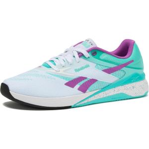 imageReebok Nano X5 Mens Shoes Cross Training and Light Running Sneakers for MenFootwear WhiteAi AquaPurple Rave
