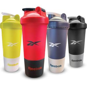 imageReebok Shaker Bottle  17oz Red Plastic BPA Free  Protein Shaker Gym Running Hiking Bottle  500ml Dishwasher SafeRed