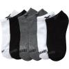 imageReebok Boys Ankle Socks  6 Pack MoistureWicking Low Cut Athletic Low Cut Socks for Boys with Arch Support Sizes SLBlackWhiteGrey