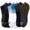 imageReebok Boys Ankle Socks  6 Pack MoistureWicking Low Cut Athletic Low Cut Socks for Boys with Arch Support Sizes SLNavyGreyWhite